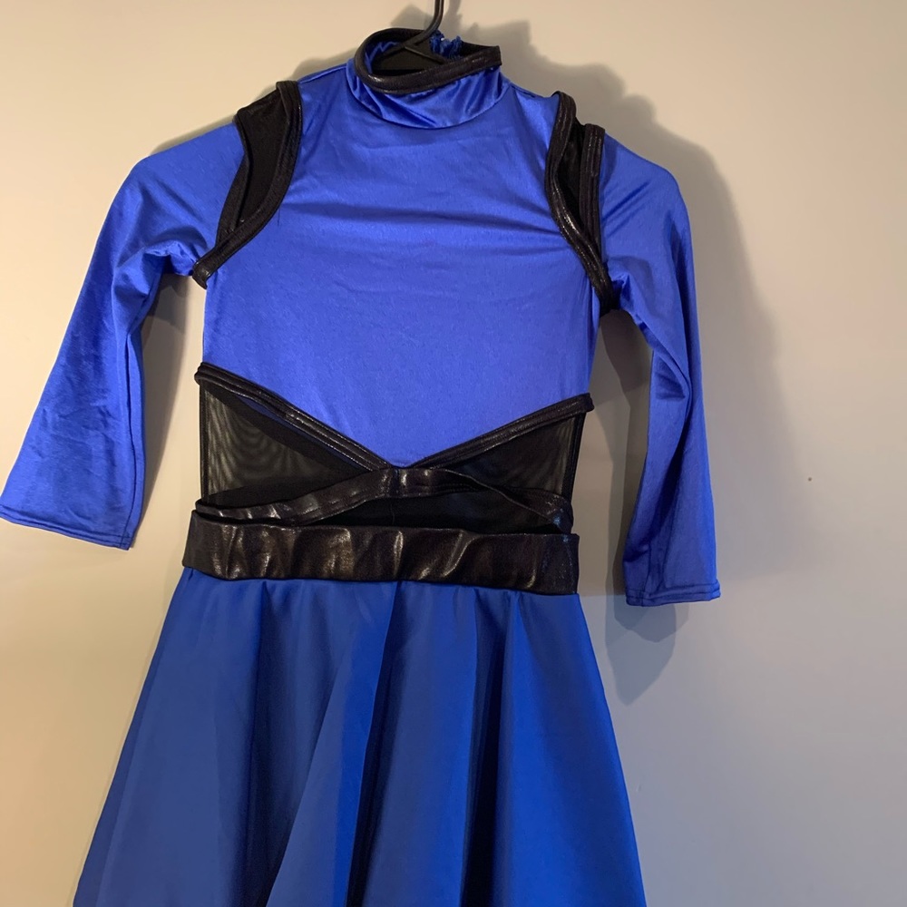 Weissman Royal Blue & Black Dance Costume